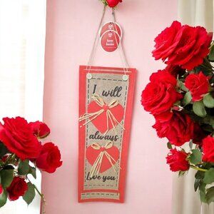 I Will Always Love You (Tan and Red) (Banner)